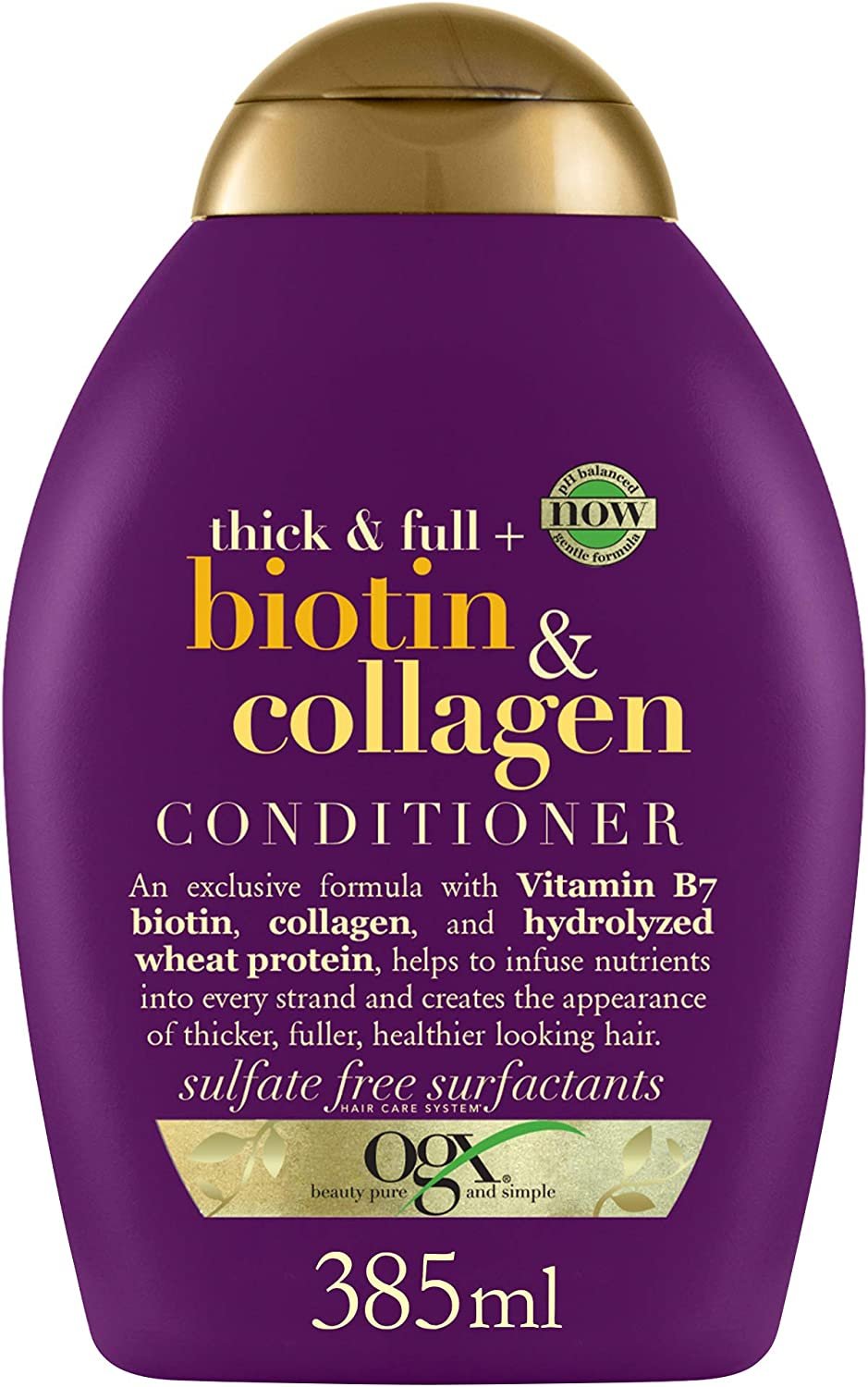 Ogx, Shampoo, Thick & Full+ Biotin Collagen, 385ML