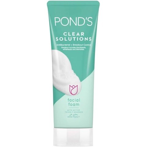 Ponds Clear Solutions Facial Foam with Active Thymo 100g