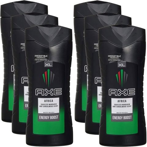 Axe Body Wash Africa 13.5 Fl Oz 400 mL 6 Pack