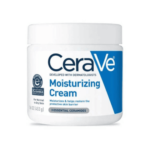CeraVe Moisturizing Cream 48H Body and Face Moisturizer for Dry Skin 16Oz