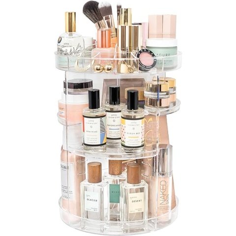 360 Degree Spinning Makeup Organizer