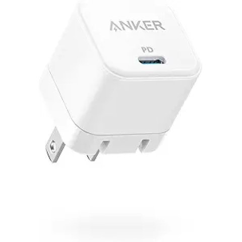 Anker 20W Fast USB-C Charger with Foldable Plug – PowerPort III 20W Cube Charger for iPhone 16 Series, Galaxy, Pixel, and iPad