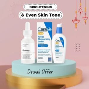 Radiant Glow Duo: The Ordinary Niacinamide & AM Moisturizing Lotion for Brightening & Even Skin Tone