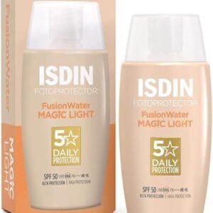 ISDIN Fusion Water Color SPF 50 (Light) – Tinted Sunscreen for Natural Radiance