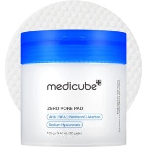 Medicube Zero Pore Pad 2.0 | 70 sheets | AHA+BHA pore + acne care | Gentle exfoliating & peeling | No sulfates & parabens